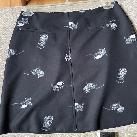 Disney Alice Through The Looking Glass Cheshire Cat Zip Up Slash Pockets Skirt - Picture 3 of 6